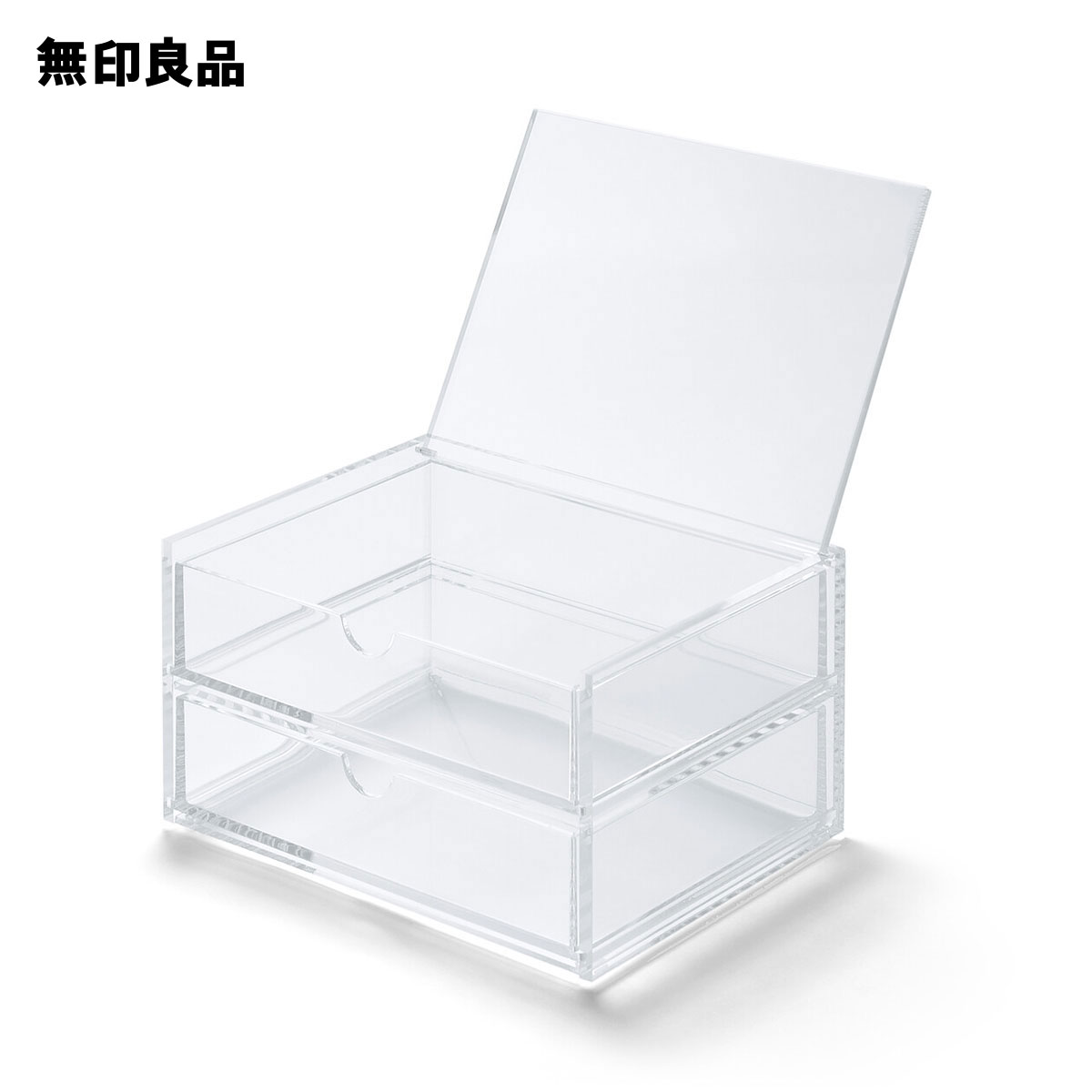 楽天市場】重なるアクリルボックス・中 約幅25．2×奥行12．6×高