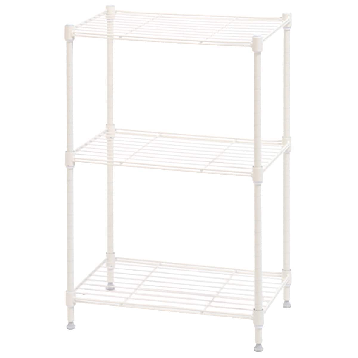 楽天市場】[幅44.5cm]スチールラック LT 3段 (WH) スチールシェルフ