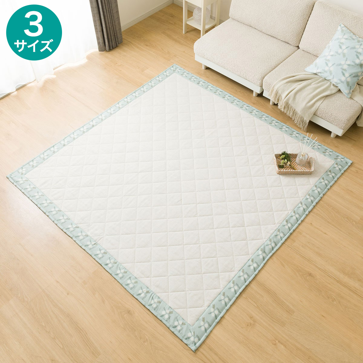 楽天市場】ラグ キルト(グレー gST1) ニトリ 【玄関先迄納品