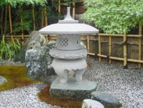 楽天市場】【送料無料】天下茶屋灯篭(1尺)【御影石】日本庭園に