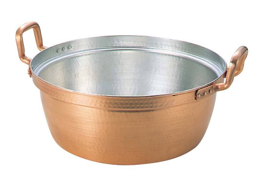 楽天市場】銅鍋 錫引きあり【39cm 容量：16L】ガス火対応 ジャム