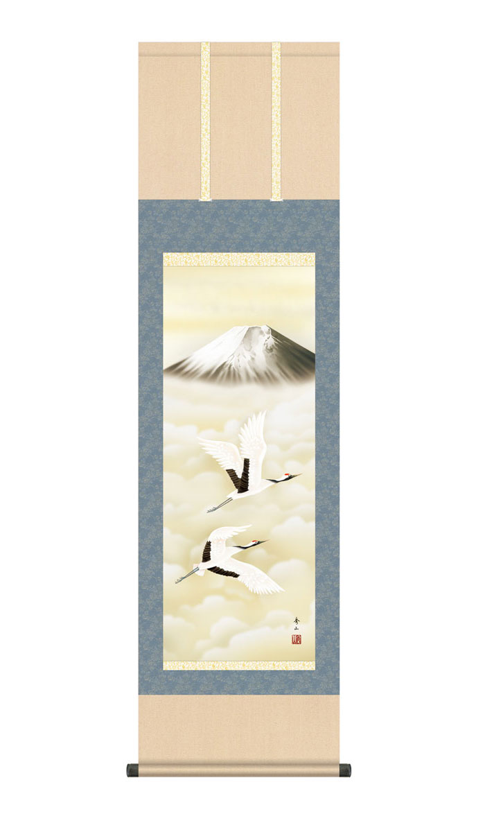 赤地に白い龍の掛軸 赤地に白い龍の掛軸