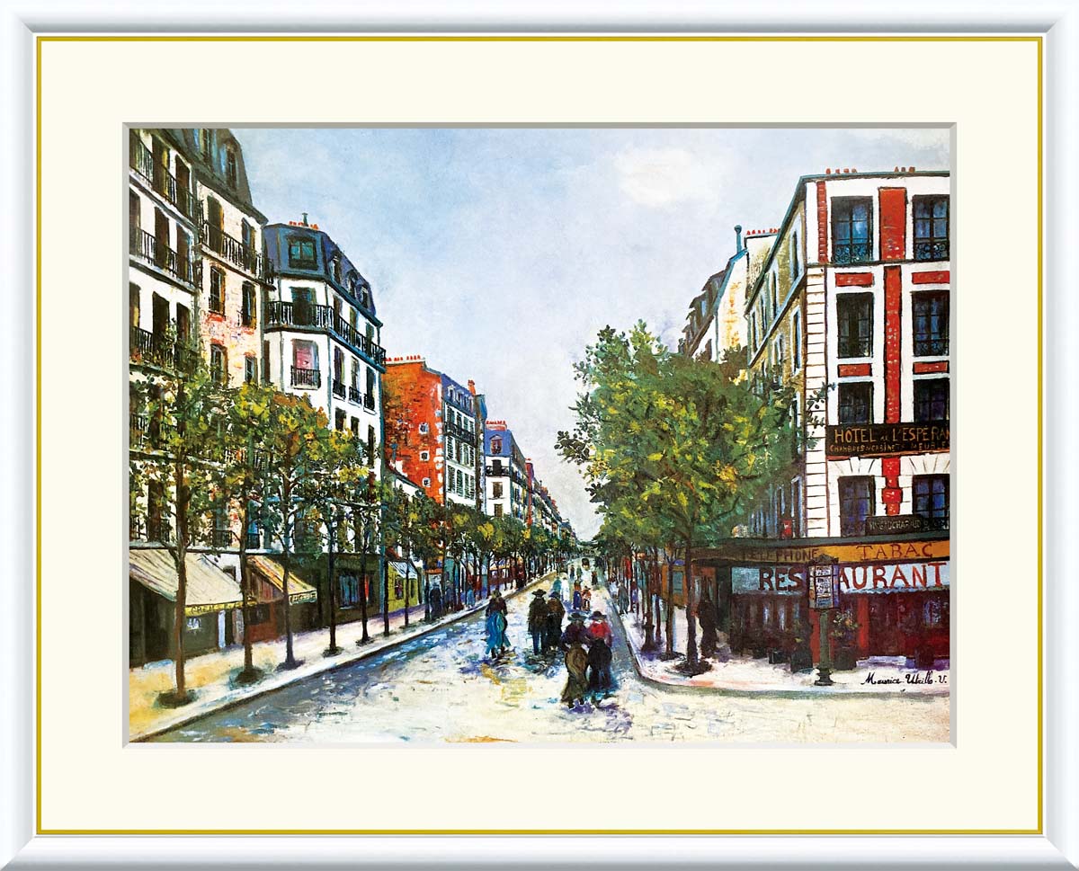 楽天市場】有名 画家 ユトリロ パリのオルドゥネール通り モーリス