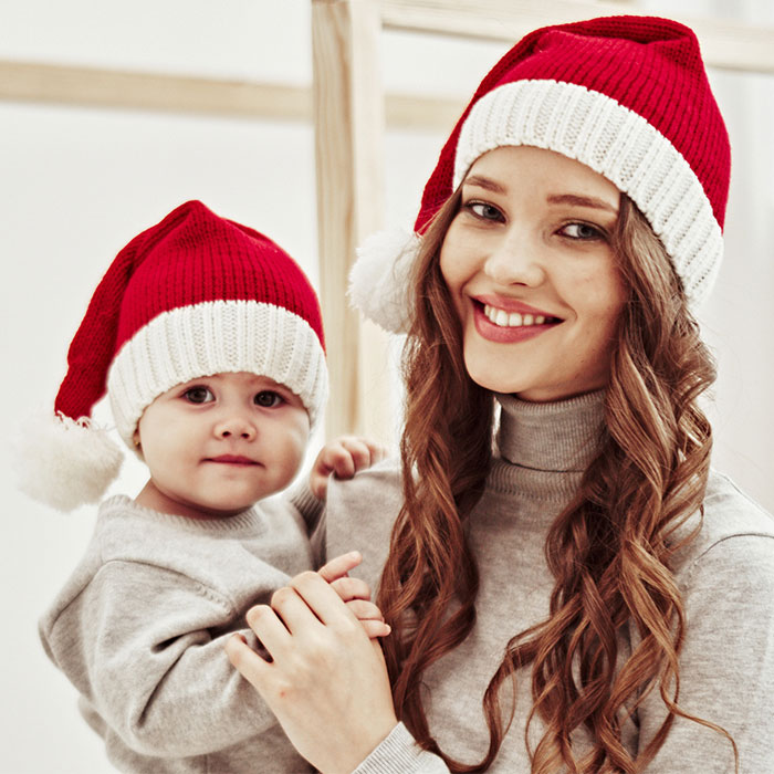 楽天市場】帽子 子供 大人 親子 クリスマス 赤ちゃん サンタコス