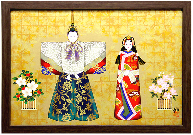 楽天市場】＜京七宝NANASAI＞ 染型七宝 おひなさま 七宝焼 七宝焼き