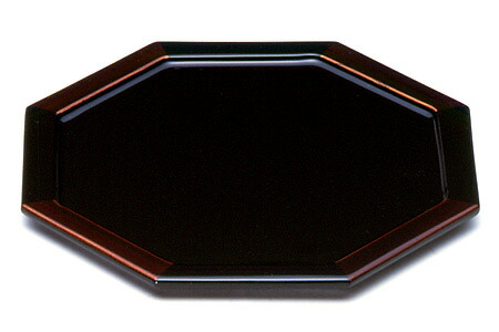 楽天市場】【宮内庁御用達 漆器 山田平安堂】漆器 八角盆(小)白檀