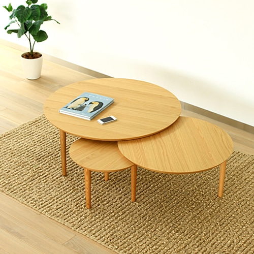 バルーン 69 スライドテーブル2枚(ホワイトオーク) | 高野木工(TAKANO