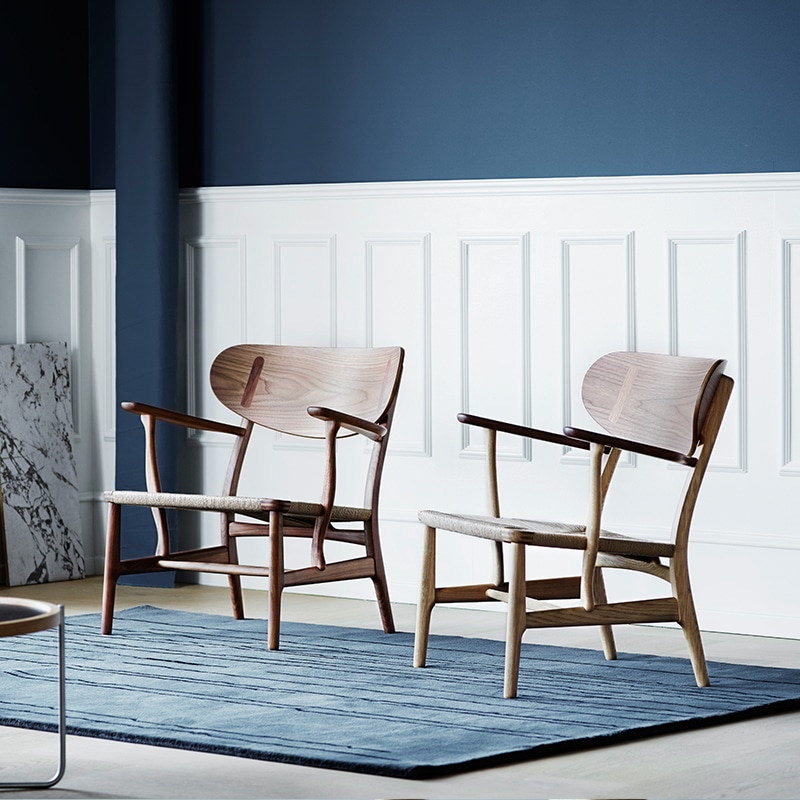 CH22 ラウンジチェア (樹種 / 塗装オーク材：ソープ仕上げ ペーパー