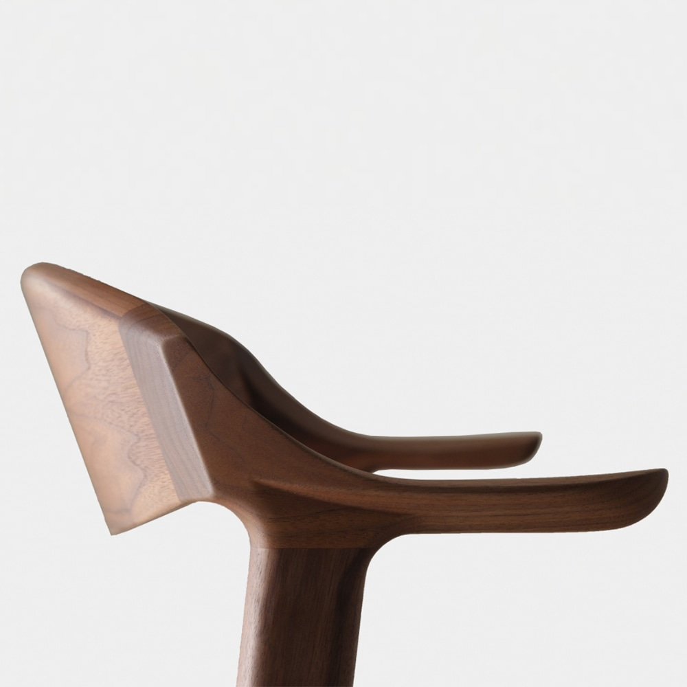 DC354 アームチェア(ファブリック) (樹種ウォールナット（ウレタン塗装