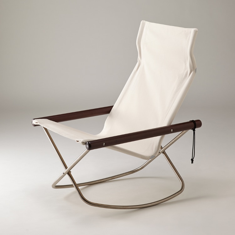 ニーチェア エックス ロッキング (木部ナチュラル シートホワイト