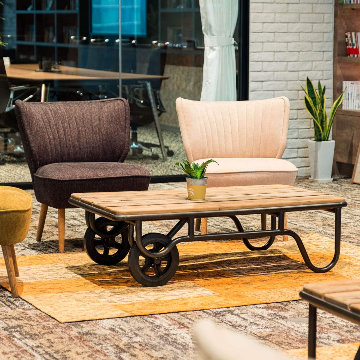 カシャ コーヒーテーブル (サイズ120cm) | ノットアンティークス(Knot