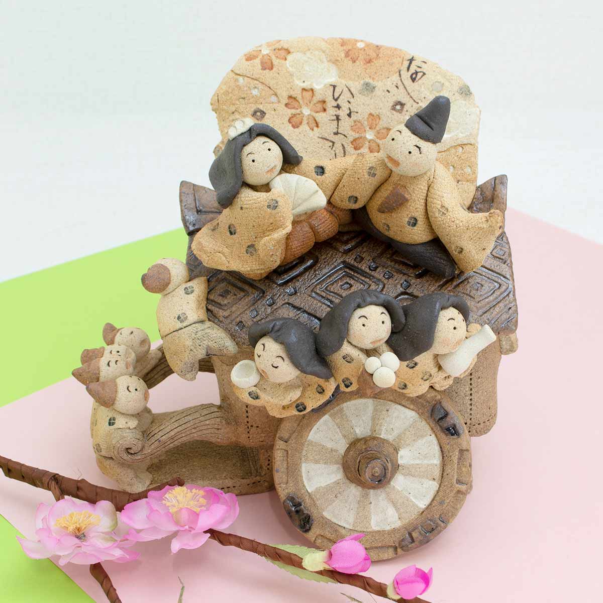 和雑貨 四季彩堂 オンラインショップ / 陶雛人形 おもしろ牛車