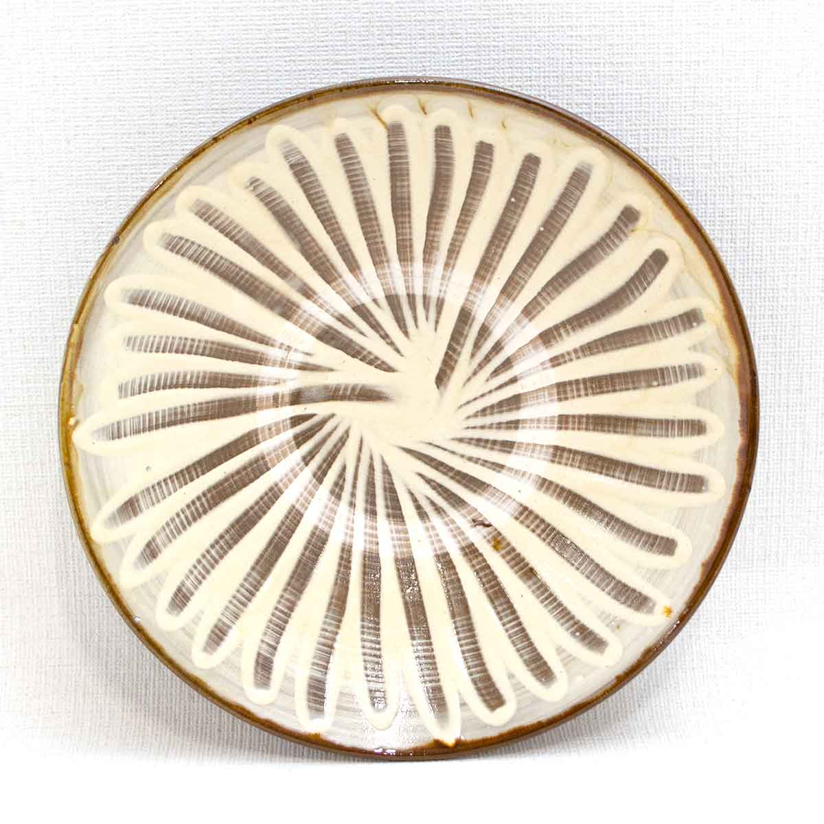 和雑貨 四季彩堂 オンラインショップ / 小鹿田焼 7寸皿 指描き