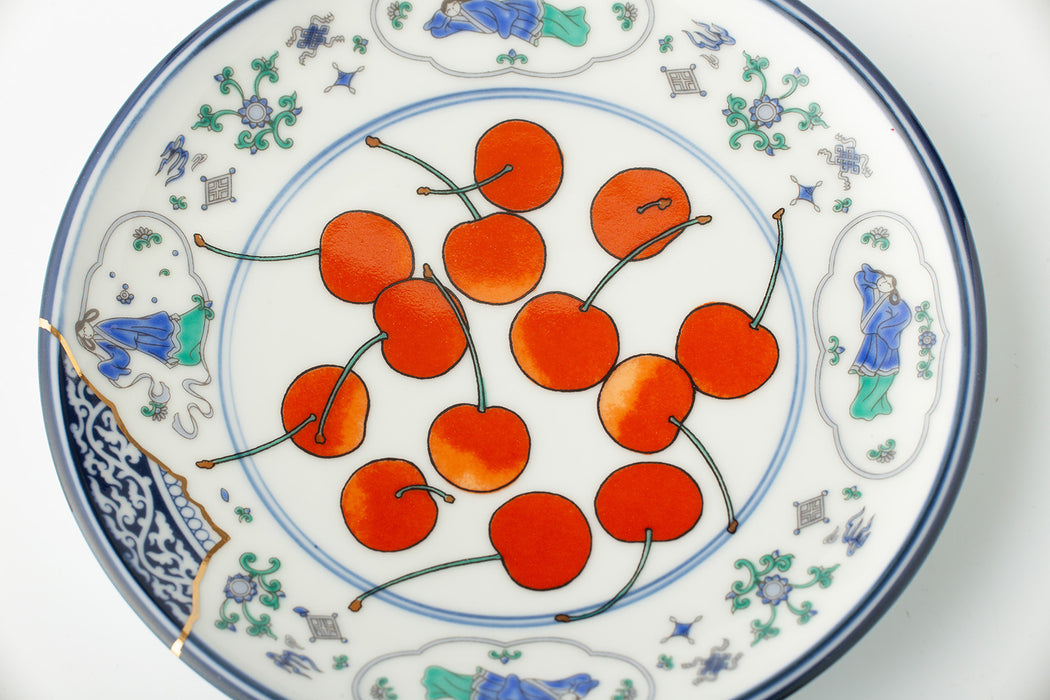 桜桃文【銘々皿】/ 大津萌乃｜有田焼なら賞美堂本店オンラインショップ