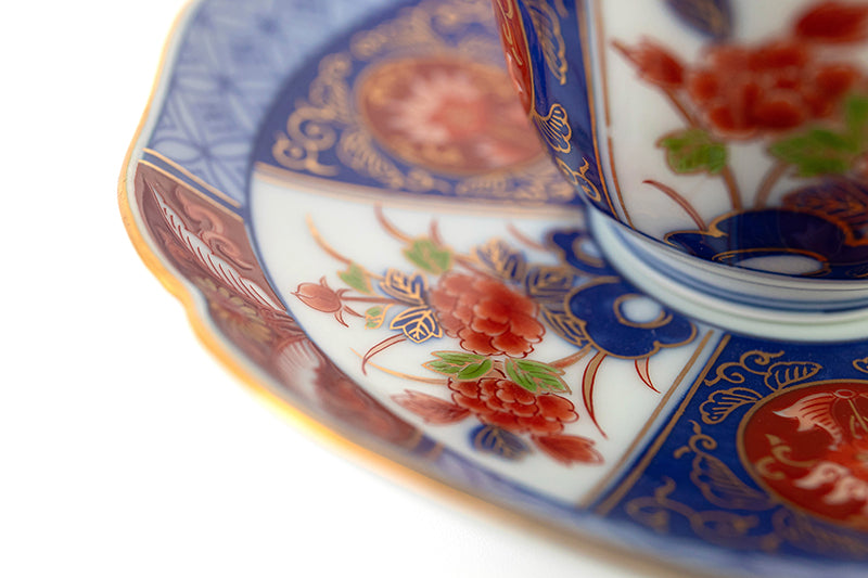 染錦古伊万里(赤)【紅茶碗皿】｜有田焼なら賞美堂本店オンラインショップ