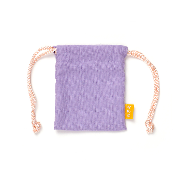 ウェブショップ黒檀塗香入れ用 巾着袋 藤: 宗教の香り【公式】お香の