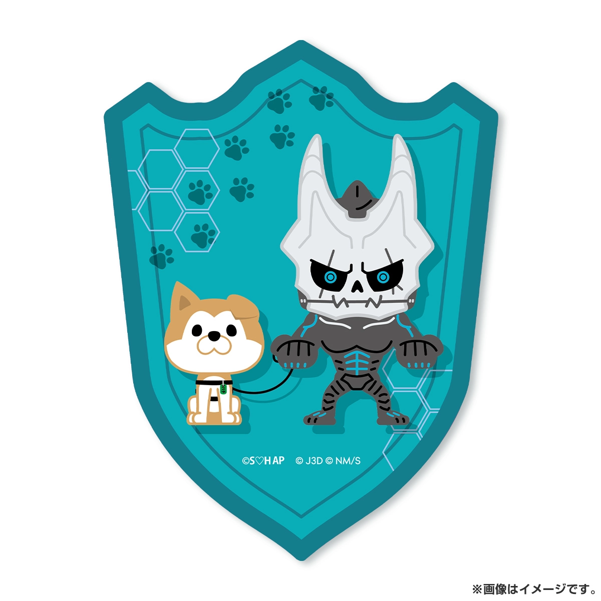 怪獣8号 × SHIBUYA HACHI エンブレム風マグネット