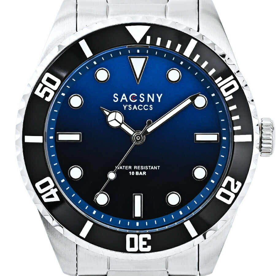 サクスニーイザック 3針 ダイバーデザイン SY15223-BL メンズ クオーツ