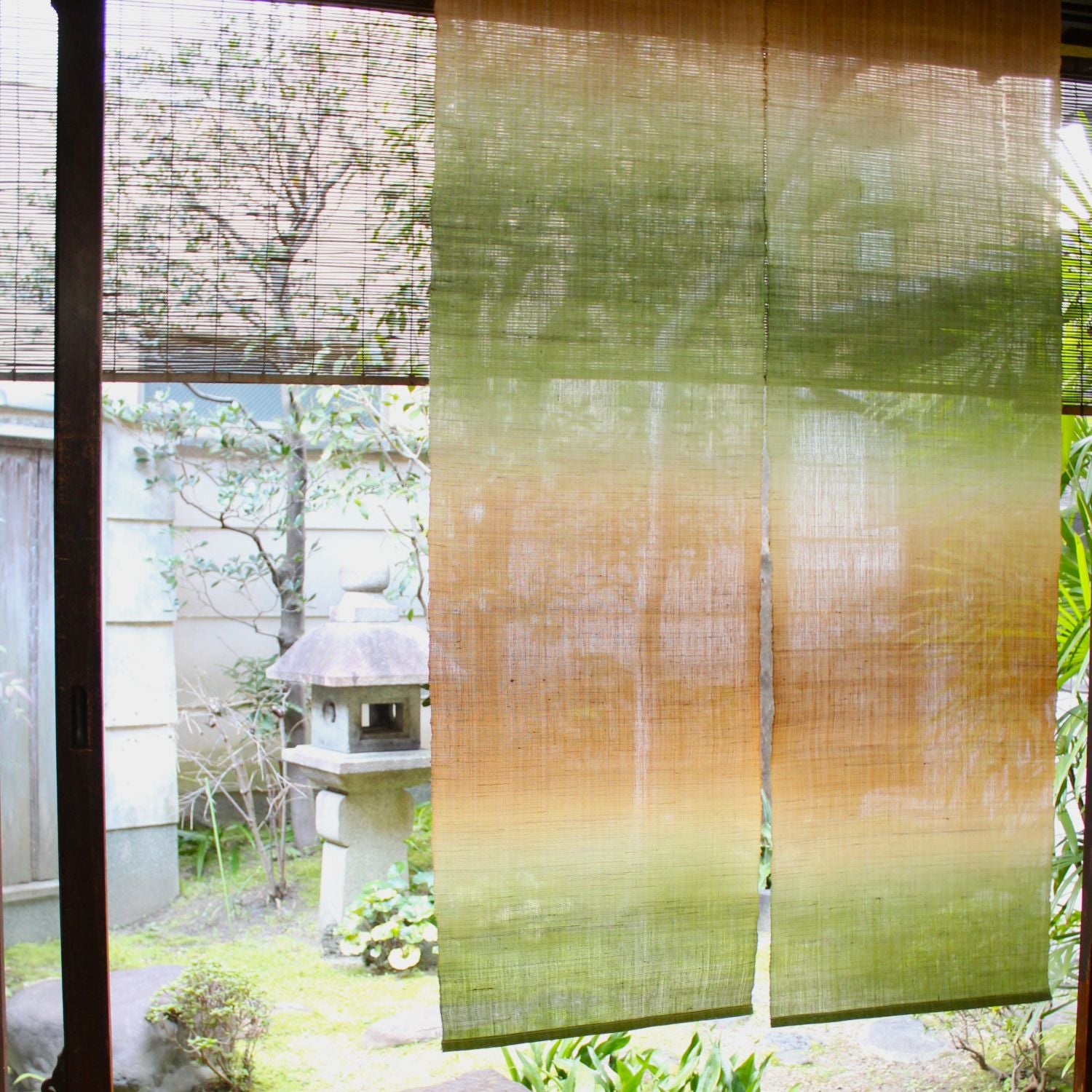 Y*郎様 高級 麻のれん おぼろ染暖簾 万葉舎 新品 Y*郎様 高級 麻のれん