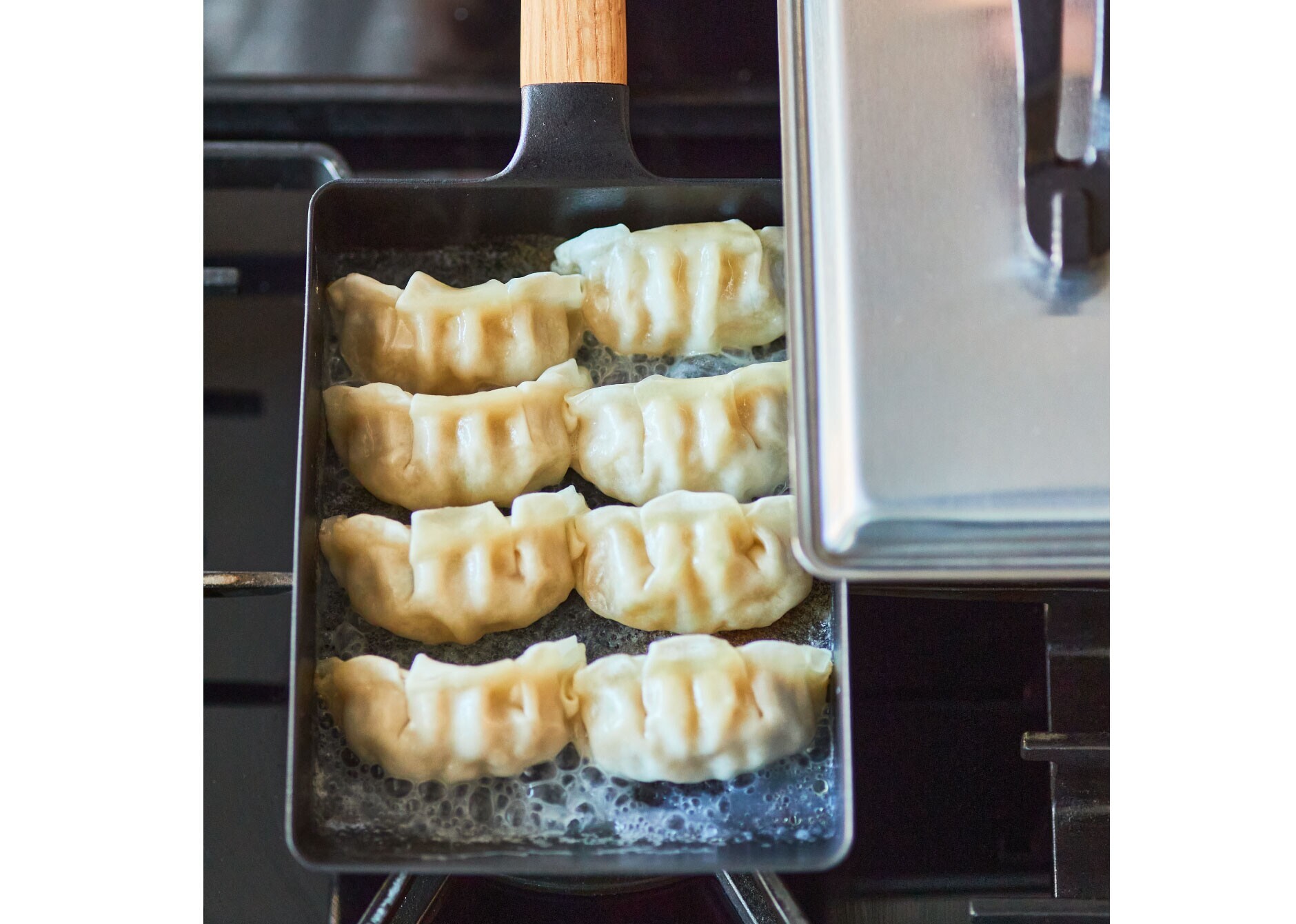 フライパン EGG & TOAST 【ステンレスリッドセット】[オーク