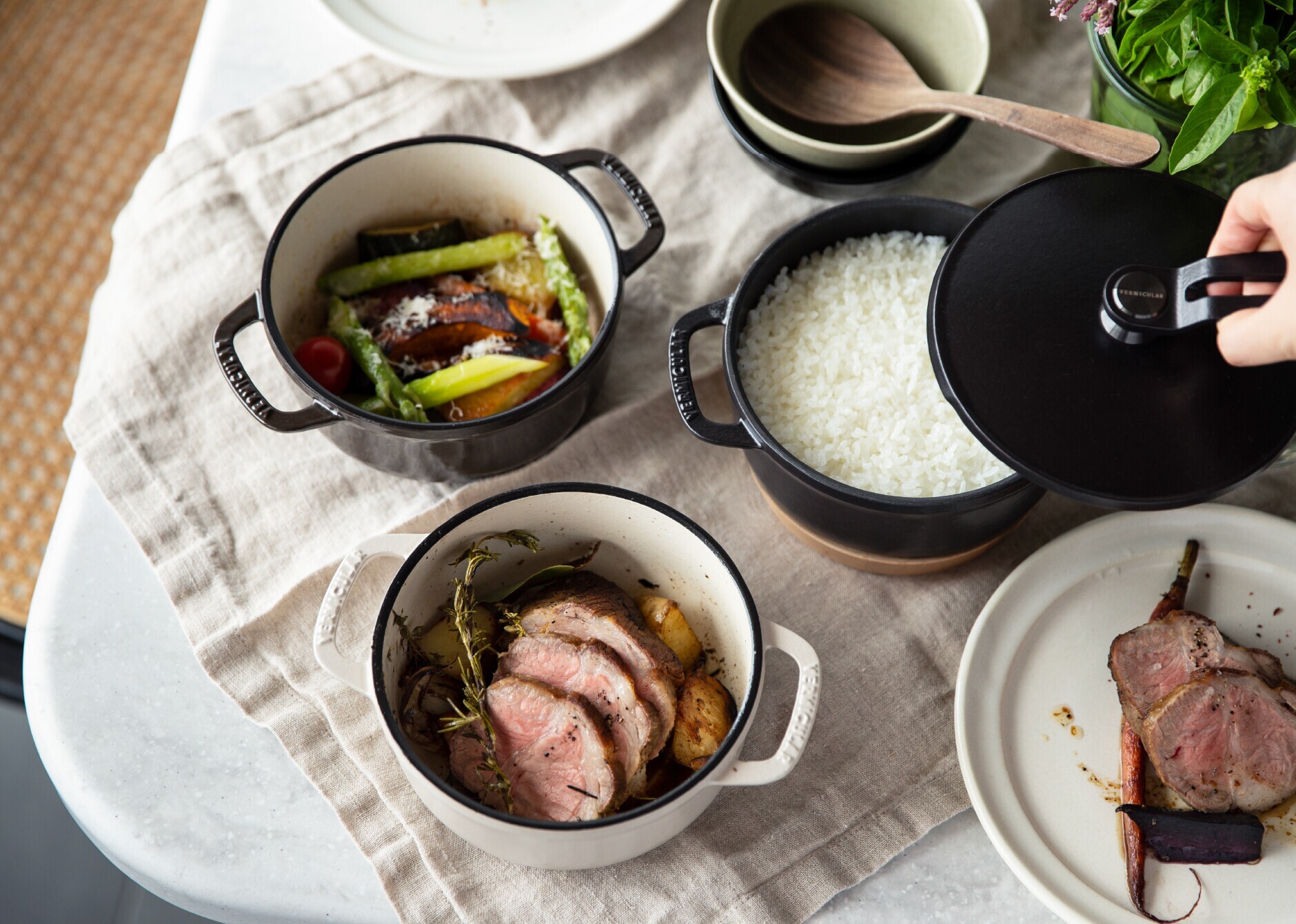 オーブンポット 2 MINI 14cm セルフスタンディングリッド[オイスター