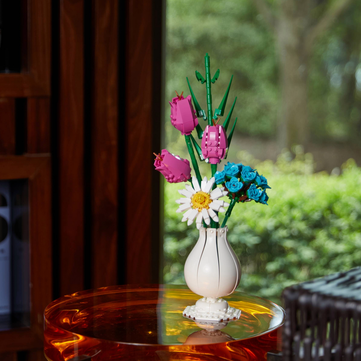 Bricktanicals Hydrangea Brick Building Set – 86 Piece Kit – Brickcraft