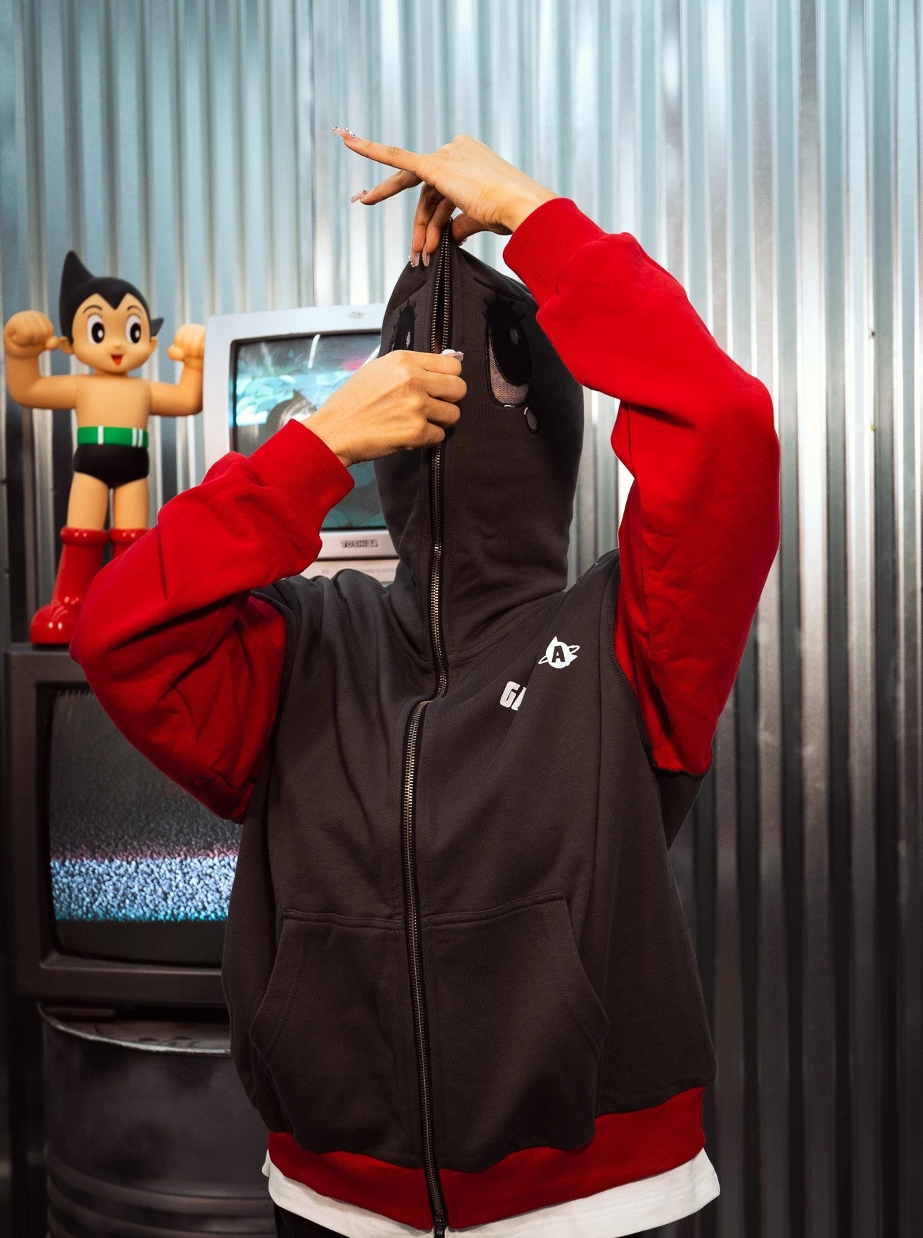 Astro Boy X-Ray Full-Zip Hoodie With Crying Astro Eyes