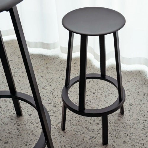REVOLVER BAR STOOL HIGH スカイグレー H760mm - YAMAGIWA OnlineStore