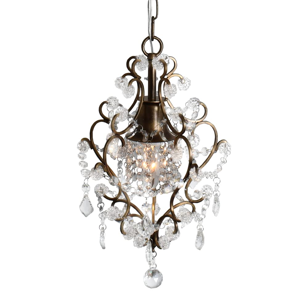 シャンデリア 1灯 照明 おしゃれ LED対応 プチシャンデリア ペンダント