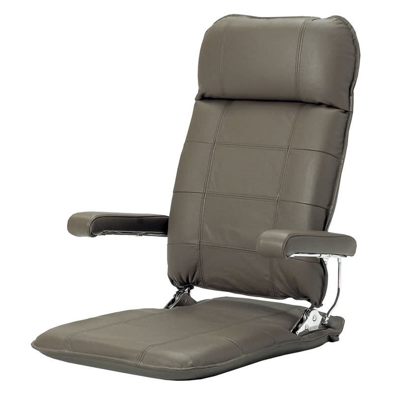 光製作所 本革座椅子 MF本革 肘はねあげ式 ギヤ式3段階背