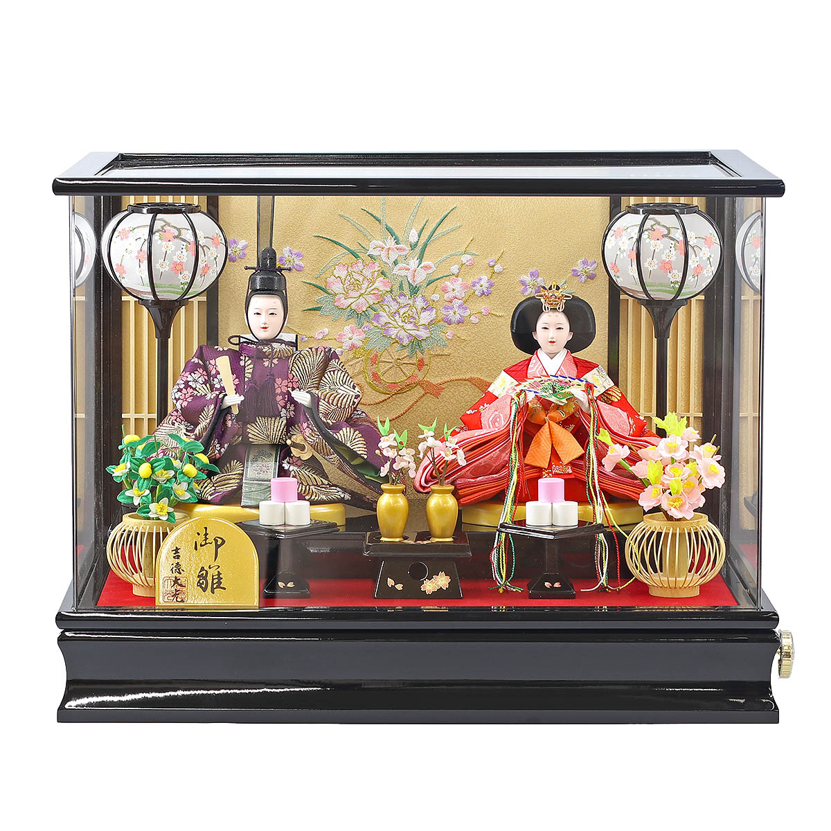 雛人形 ケース飾り ケース入り 小三五親王飾り 御雛 アクリルケース