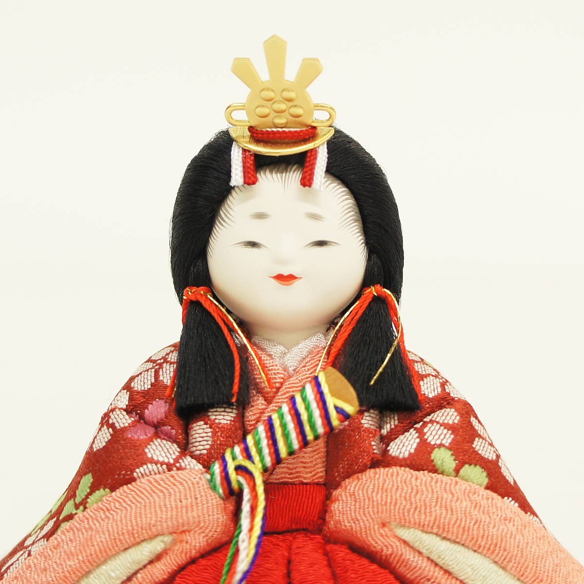 雛人形 コンパクト 木目込み 原孝州作 花色雛 木目込み雛人形 五人飾り