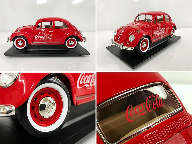 B3 コカコーラ ミニカー 1/18 VW ビートル // COKE アメリカン雑貨