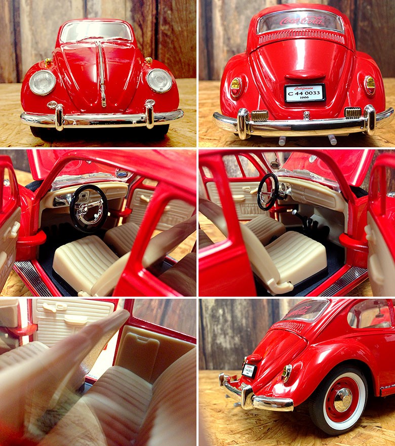 B3 コカコーラ ミニカー 1/18 VW ビートル // COKE アメリカン雑貨