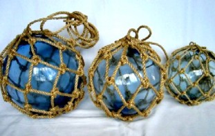 ガラス浮玉NO.06（20cm） 漁業用ガラス玉 マリンインテリア : マリン