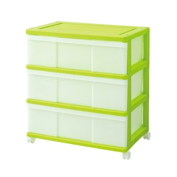 衣装ケース 収納ケース 引き出し プラスチック ワイド チェスト 3段