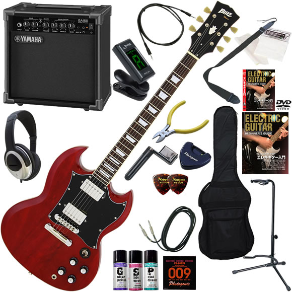 BLITZ（ブリッツ） BSG-STD/BK SGタイプ エレキギター 初心者セット