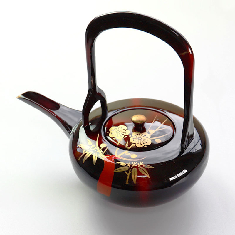 みよし漆器本舗 日本製 屠蘇器 松竹梅 暁雲 四ツ揃 枠足 お正月 お屠蘇