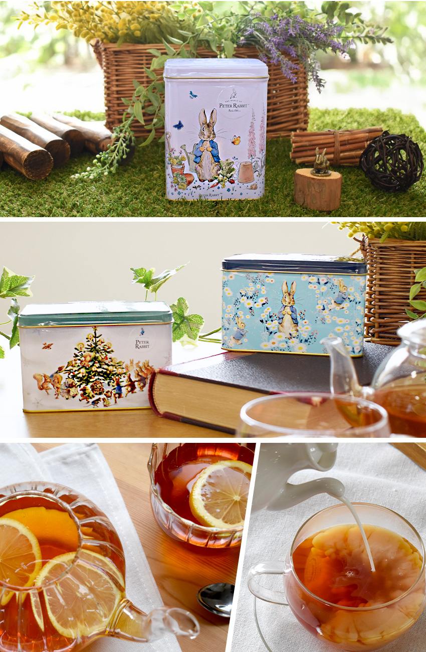 NEW ENGLISH TEAS ピーターラビット(TM) 紅茶 缶入り デイジー80P
