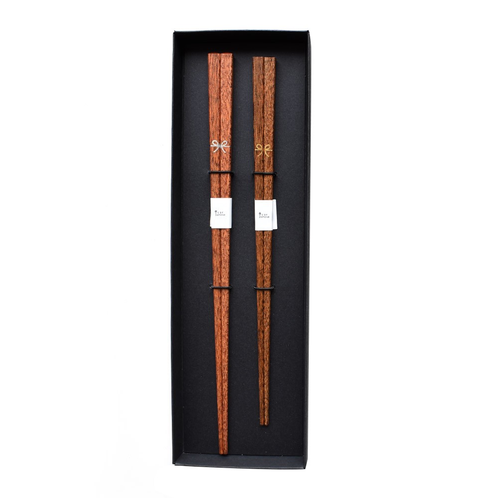 日本製 夫婦箸 ギフトセット リボン ハート 二膳 21cm 23cm 大人用