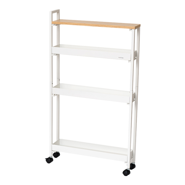 mottole（モットル） 隙間収納 10cm ワゴン キャスター付き 3段