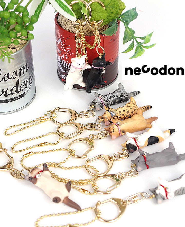 necodon（ねこどん） 夢みるにゃん キーホルダー 泉 匡範 作 猫 猫