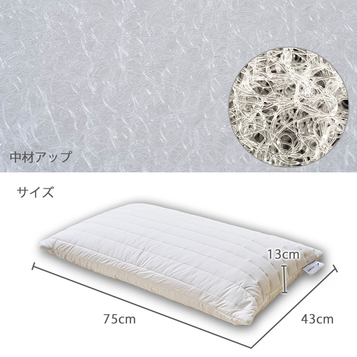 日本製 プリマレックス プレミアムホテルピロー 43×75×13cm 枕 まくら