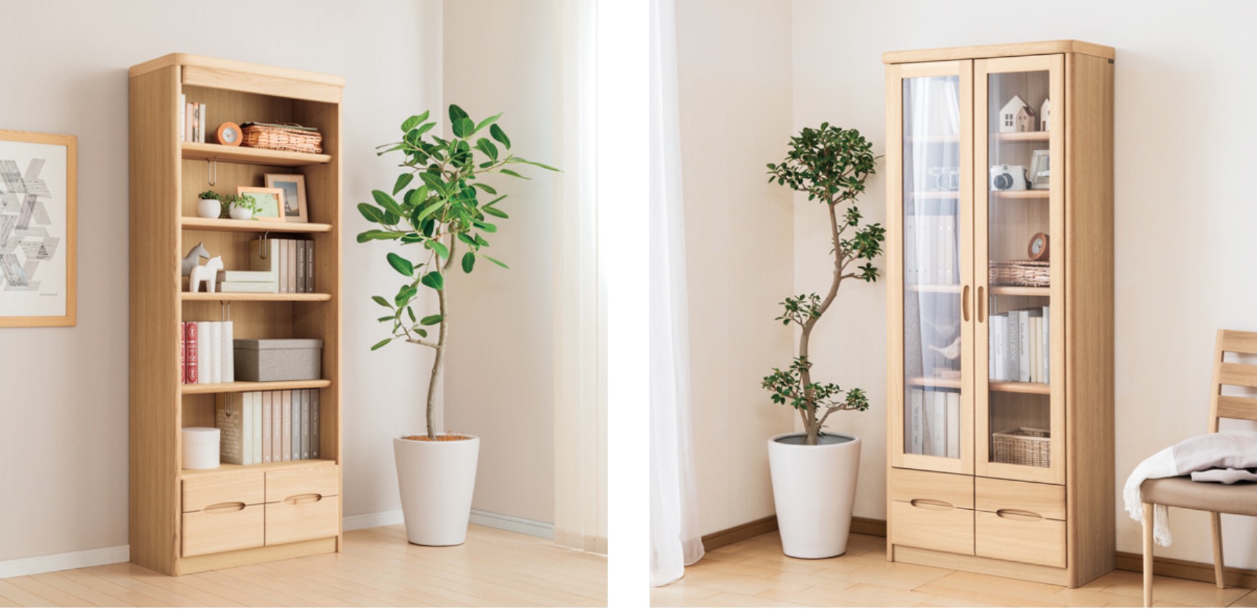 カリモク家具（KARIMOKU FURNITURE） カリモク 書棚 HT2380 幅72.4cm