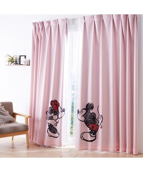 ニッセン（nissen） カーテン レース セット ディズニー・ミッキー