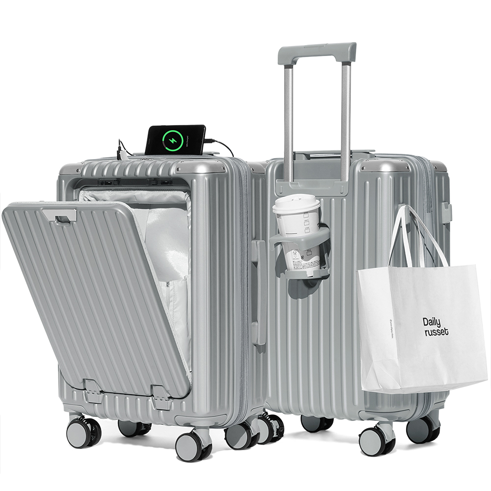 スーツケース Sサイズ フロントオープン 1年保証 機内持ち込み TSA