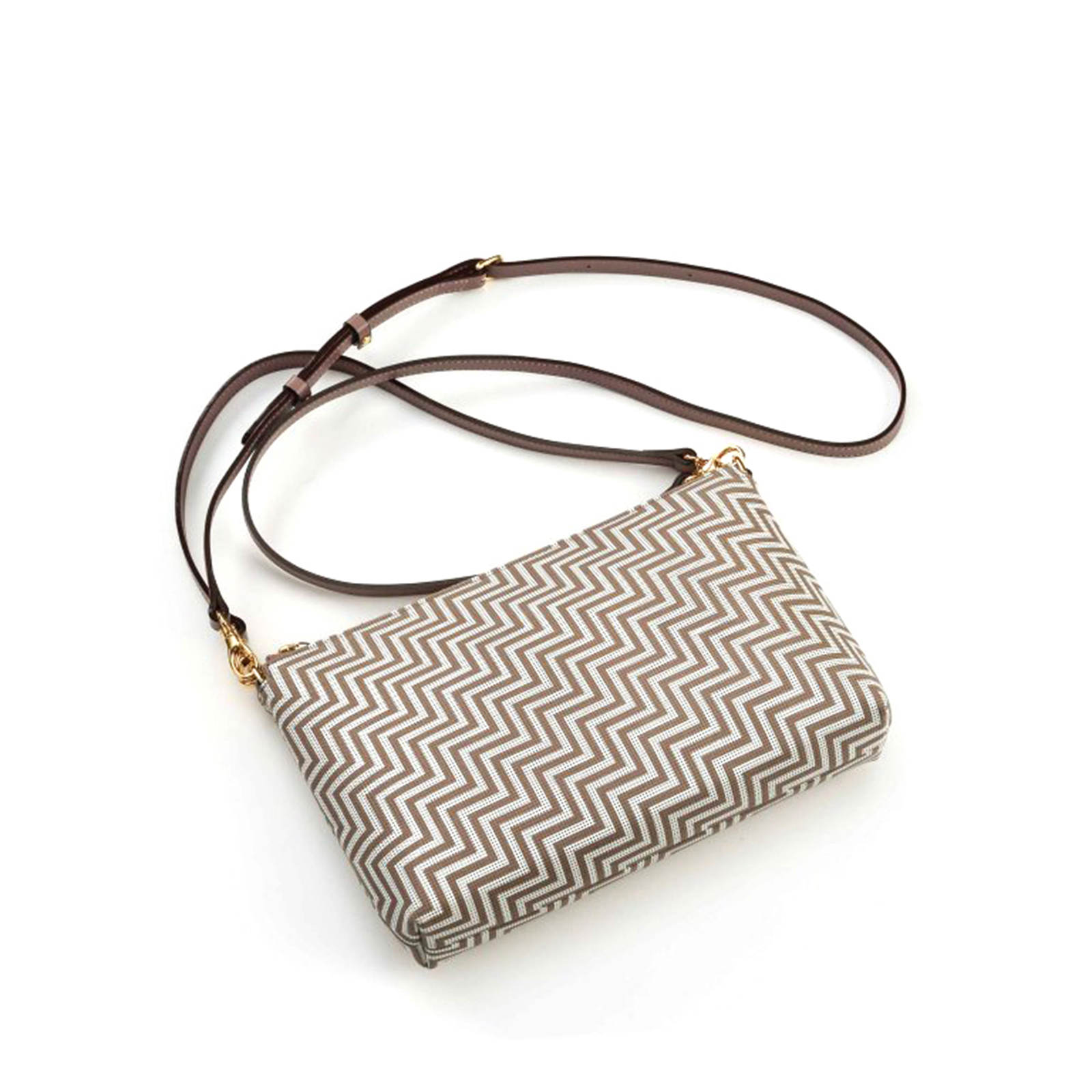 印傳屋（INDEN-YA） 印伝 ショルダーバッグ バッグ CHEVRON シェブロン