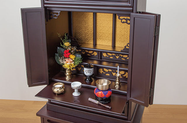 透かし彫り上置仏壇23号 上置仏壇 仏壇23号 家具調仏壇 コンパクト仏壇