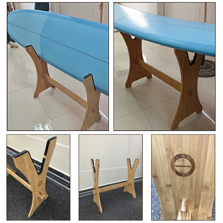 サーフボードラック バンブーラック diy ボードラック リペア台 簡単