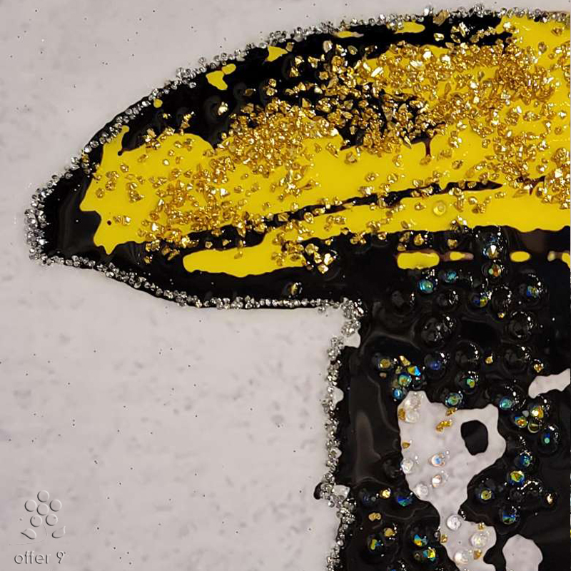 バンクシー アートパネル 水晶絵 インテリアフレーム おしゃれ 玄関